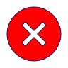 A cross representing not being entitled to free prescriptions