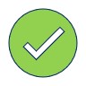 A tick representing being entitled to free prescriptions