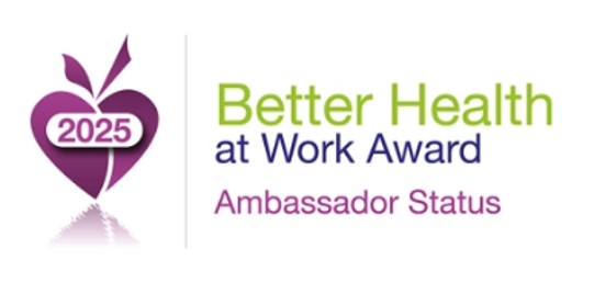 Better Health at Work Award 2025 logo - Ambassador Status