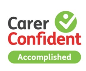 Carer Confident logo - Accomplished rating 