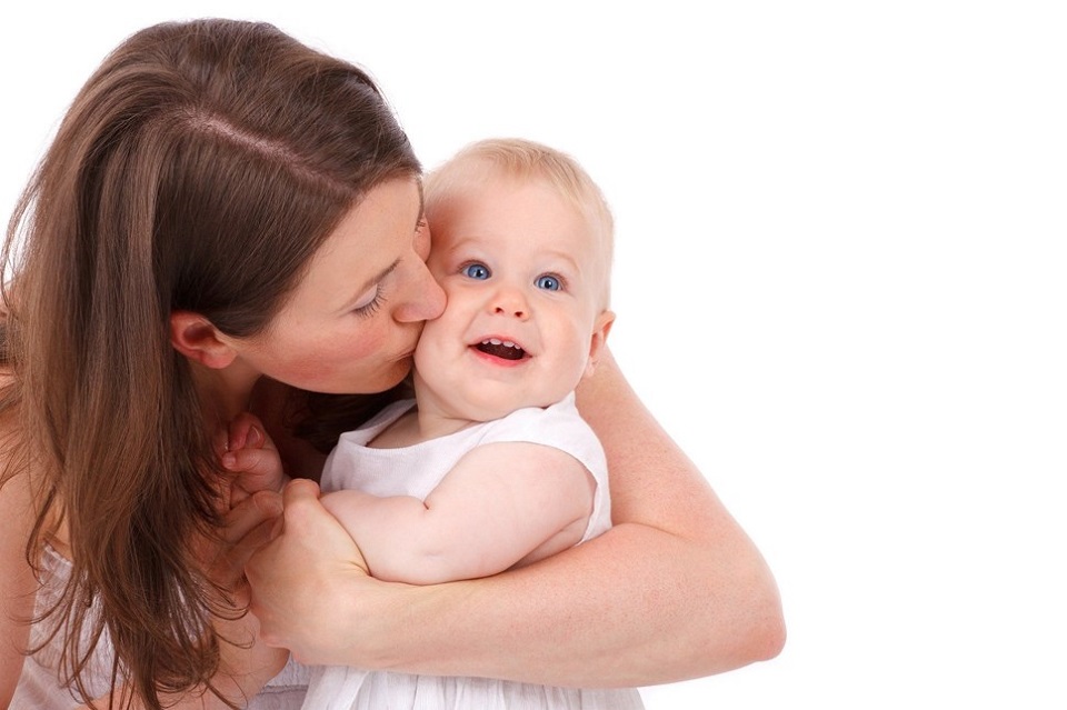 Woman and baby