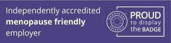 Logo for Independently accredited menopause friendly employer
