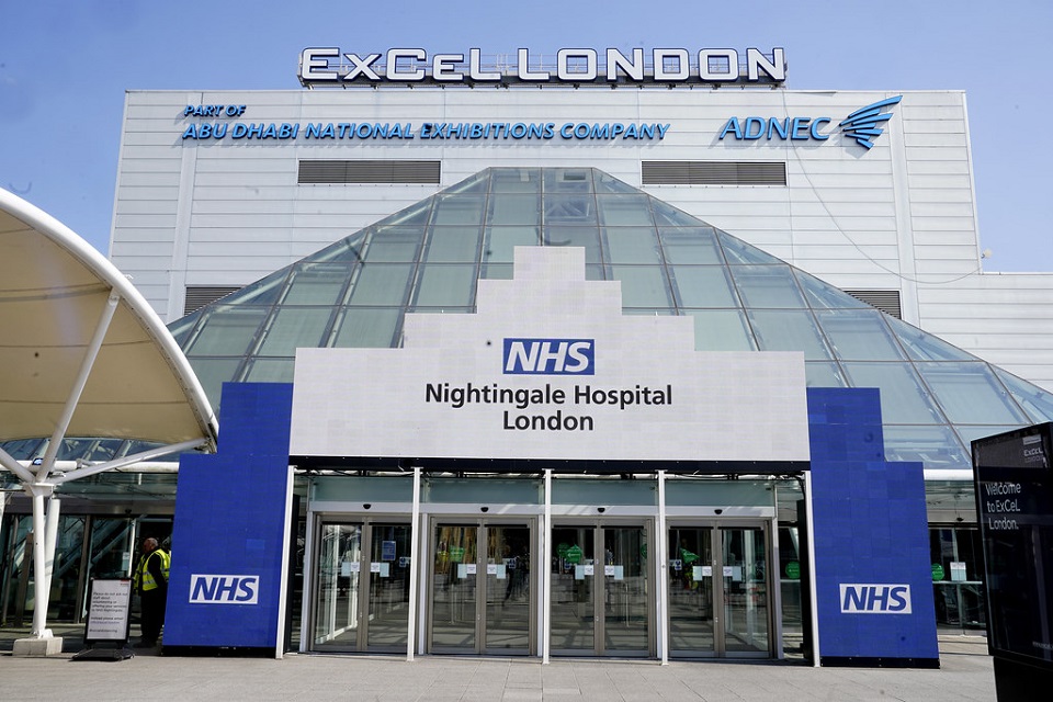 Entrance to the Nightingale Hospital London